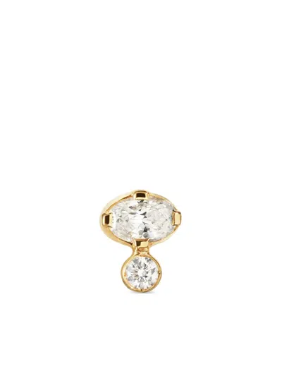 Sophie Bille Brahe 18k Yellow Gold Sky Diamond Stud Earring