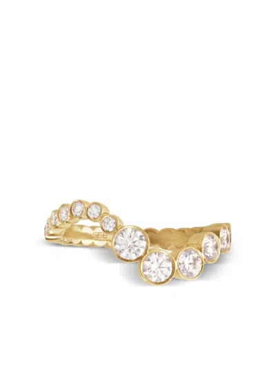 Sophie Bille Brahe 18kt Recycled Yellow Gold Ensemble Ocean Diamant Diamond Ring