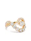 Sophie Bille Brahe 18kt Recycled Yellow Gold Gaia Diamond Band Ring In Gold