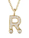 Sophie Bille Brahe 18kt Yellow Gold Petite R Pendant Necklace In Gold