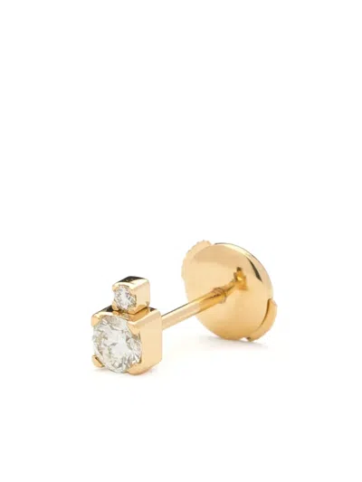 Sophie Bille Brahe 18kt Yellow Gold River Diamond Stud Earrings In 金色