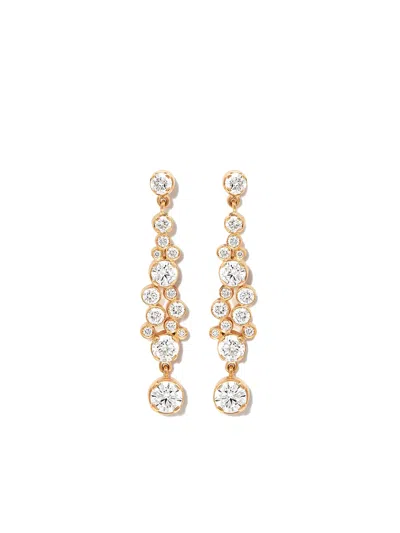 Sophie Bille Brahe 18kt Yellow Gold Splash Diamond Drop Earrings