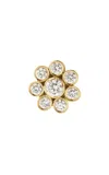 Sophie Bille Brahe Bellis Single 18kt Yellow Gold Earring With Diamonds In Gold