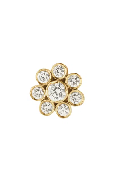 Sophie Bille Brahe Bellis Diamant 18k Yellow Gold Diamond Single Earring