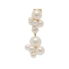 Sophie Bille Brahe Bisou Double Mono-earring In White
