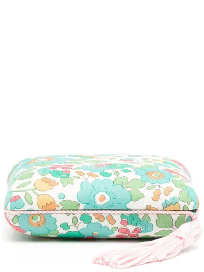 Sophie Bille Brahe Blue Sonya Velvet Jewellery Box In Green