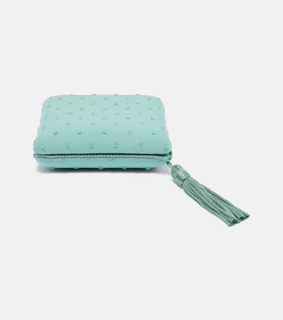 Sophie Bille Brahe Canvas Jewelry Box In Blue