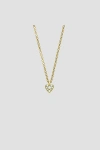 Sophie Bille Brahe Diamond Heart-shaped Pendant Necklace In Gold