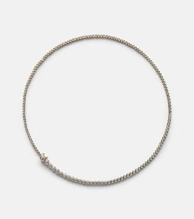 Sophie Bille Brahe Collier De Tennis 18kt Gold Necklace With Diamonds