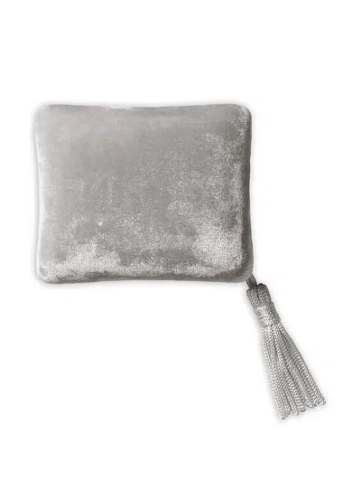 Sophie Bille Brahe Colombe Velvet Jewellery Box (10.5 X 8.5 Cm) In Gray