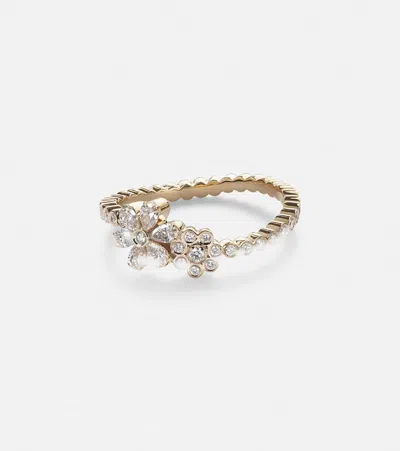 Sophie Bille Brahe Cosmos Fleur 18kt Gold Ring With Diamonds