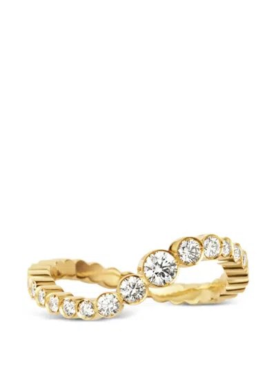 Sophie Bille Brahe Courant D'ensemble Diamond Ring In Pattern