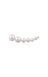Sophie Bille Brahe 14kt Yellow Gold Bise Freshwater Pearls Single Earring In White