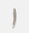 Sophie Bille Brahe Croissant De Lune 18kt Gold Single Earring With Diamonds In Gold