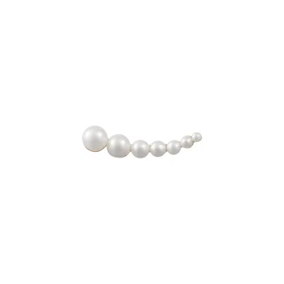 Sophie Bille Brahe Croissant Japonais Earring In 14k Recycled Yg,freshwater Pearls