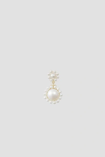 Sophie Bille Brahe Deux Jeanne Earrings In White
