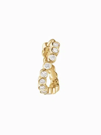 Sophie Bille Brahe 18k Recycled Yellow Gold Petit Courant Diamond Earring