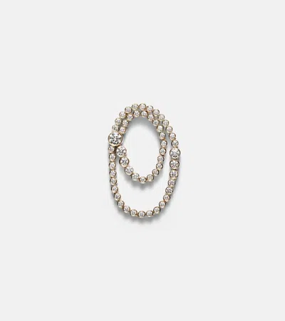Sophie Bille Brahe Embrassée De Diamant 18kt Gold Single Earring With Diamonds