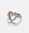 Sophie Bille Brahe Ensemble Coeur 18kt Gold Ring With Diamonds