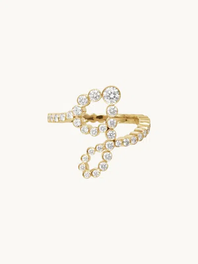 Sophie Bille Brahe Ensemble Letter Ring 54 In Gold