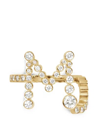 Sophie Bille Brahe 앙상블 M 다이아몬드 레터 링 In Gold