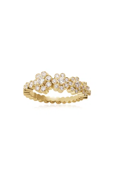Sophie Bille Brahe Fleur De Ensemble 18k Yellow Gold Diamond Ring In Gold