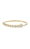 Sophie Bille Brahe Fleur De Tennis 18k Yellow Gold Diamond Bracelet In Yellow