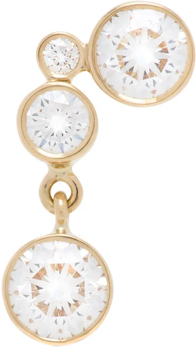 Sophie Bille Brahe Gold Stella Diamant Single Earring In 18k Recycled Yg