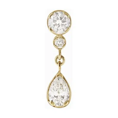 Sophie Bille Brahe Goutte De Diamant Single Earring In Gold