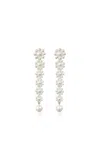 Sophie Bille Brahe Grande Marguerite Fleur Pearl Earrings In Metallic