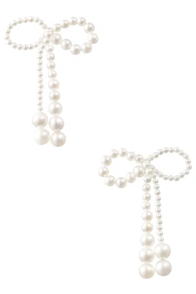 Sophie Bille Brahe Grande Rosette De Perles Earrings