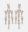 Sophie Bille Brahe Jardin De Rêve 14kt Gold Earrings With Diamonds And Pearls In Yg Pearl