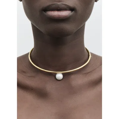 Sophie Bille Brahe La Beauté Collar In 14k Recycled Yg,freshwater Pearls