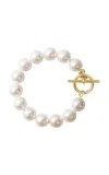 Sophie Bille Brahe La Belle Perle 14k Yellow Gold Bracelet In Neutral