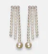 Sophie Bille Brahe La Valse 14kt Gold Earrings With Pearls In Gold