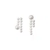 Sophie Bille Brahe La Valse Deux Temps Earrings In 14k Recycled Yg,freshwater Pearls