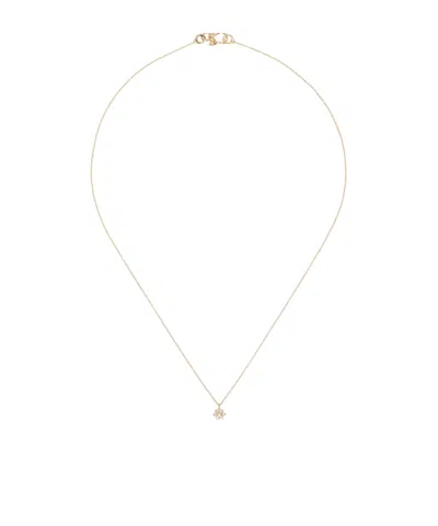 Sophie Bille Brahe Lily Fleur Simple Necklace In White
