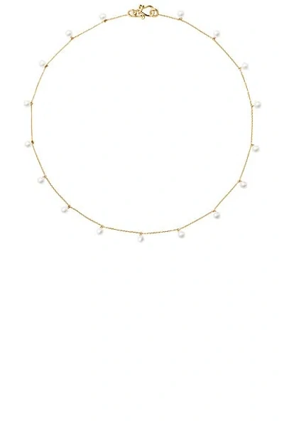 Sophie Bille Brahe Lou Lou Pearl Necklace In Transparent