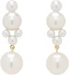 Sophie Bille Brahe Luna 14k Yellow Gold Pearl Earrings