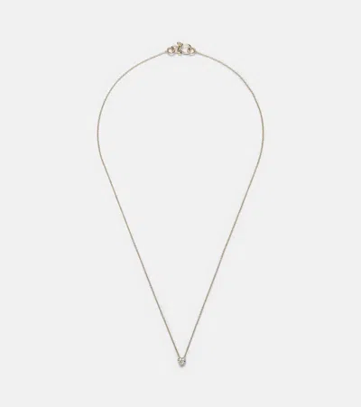 Sophie Bille Brahe Orangerie De Coeur 18kt Gold Necklace With Diamonds In Yellow Gold Pearl