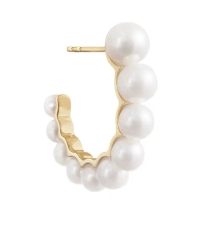 SOPHIE BILLE BRAHE 14K YELLOW GOLD PETIT BOUCLE DE PERLE EARRING