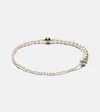Sophie Bille Brahe Peggy À Pied 14kt Gold Anklet With Freshwater Pearls In Gold