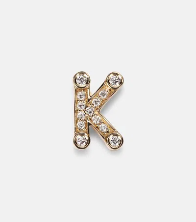 Sophie Bille Brahe Petite K 18kt Gold Single Earring With Diamonds