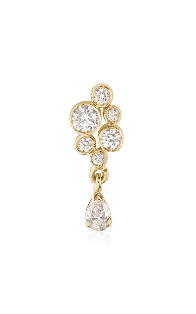 SOPHIE BILLE BRAHE PETITE SPLASH 18K YELLOW GOLD DIAMOND RIGHT SINGLE EARRING