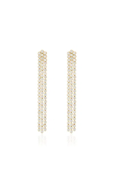 Sophie Bille Brahe Pilier 18k Yellow Gold Diamond Earrings In Gold