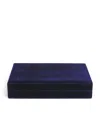 Sophie Bille Brahe Silk Velvet Tresor Jewellery Box In Blue