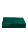 Sophie Bille Brahe Silk Velvet Tresor Jewellery Box In Green