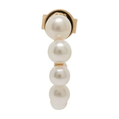 Sophie Bille Brahe Small Pearl Mono-earring In Gold