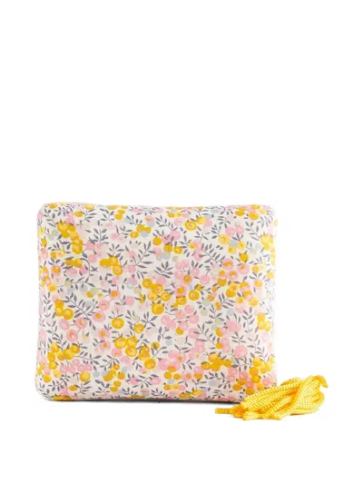Sophie Bille Brahe Sonya Floral-print Jewellery Box In Yellow