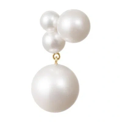Sophie Bille Brahe Stella Pearl Right Ear Earring In Gold